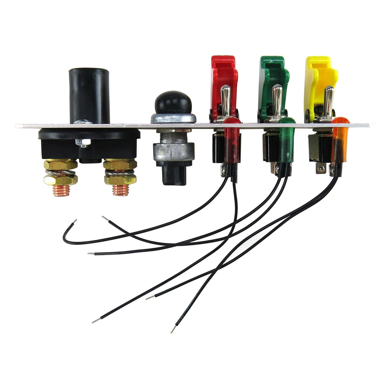 Keep It Clean 10955 Race Switch Panel - Durable Automotive Switch Panel for Racing Cars & Off-Road Vehicles | Perfect for Dashboards, Custom Car Mods & Motorsport Applications