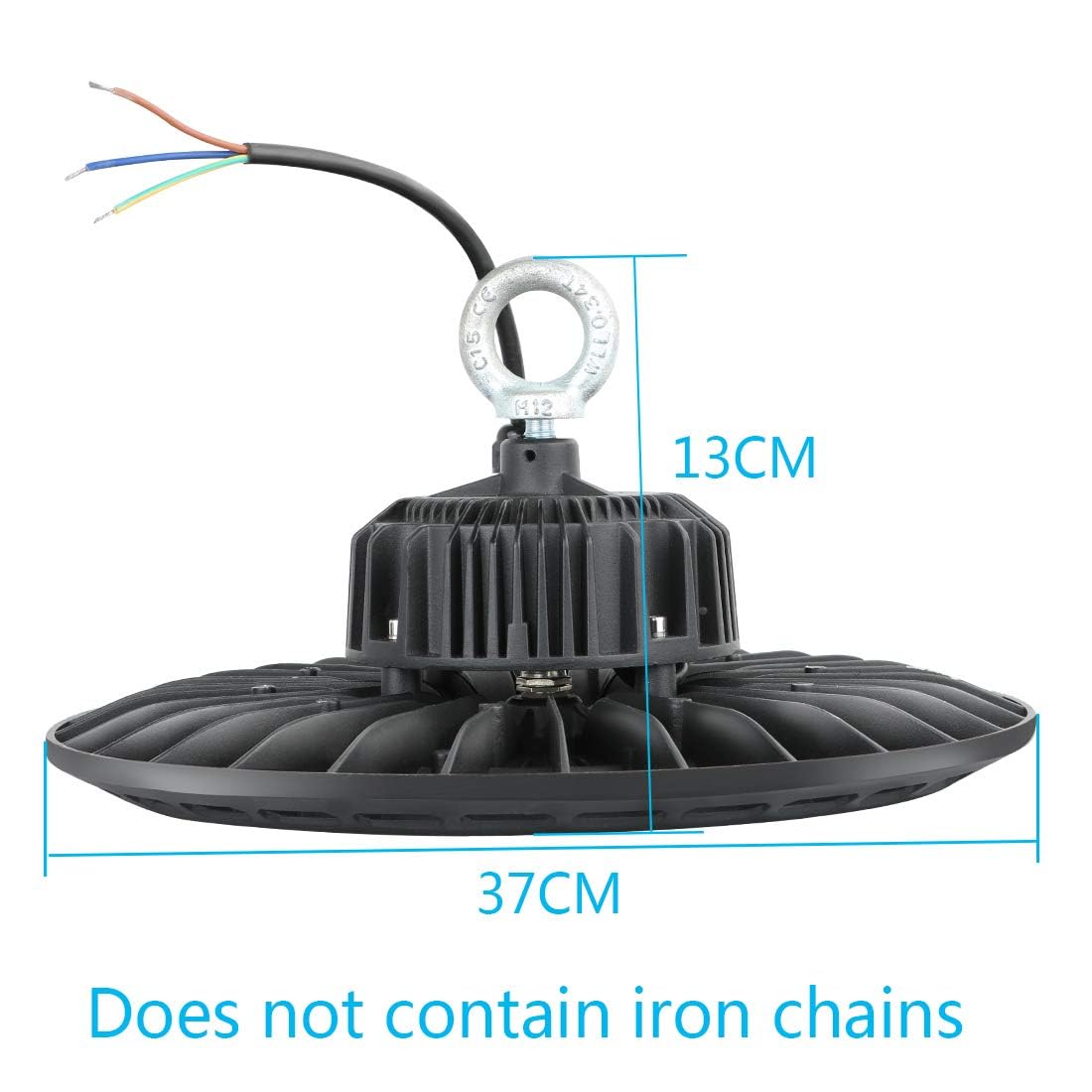 14.6 Inch 150W LED High Bay Light - 6500K Daylight White, Industrial & Warehouse Lighting for Shops, Garages, Factories - Energy Efficient Shop Lights for Commercial & Industrial Use