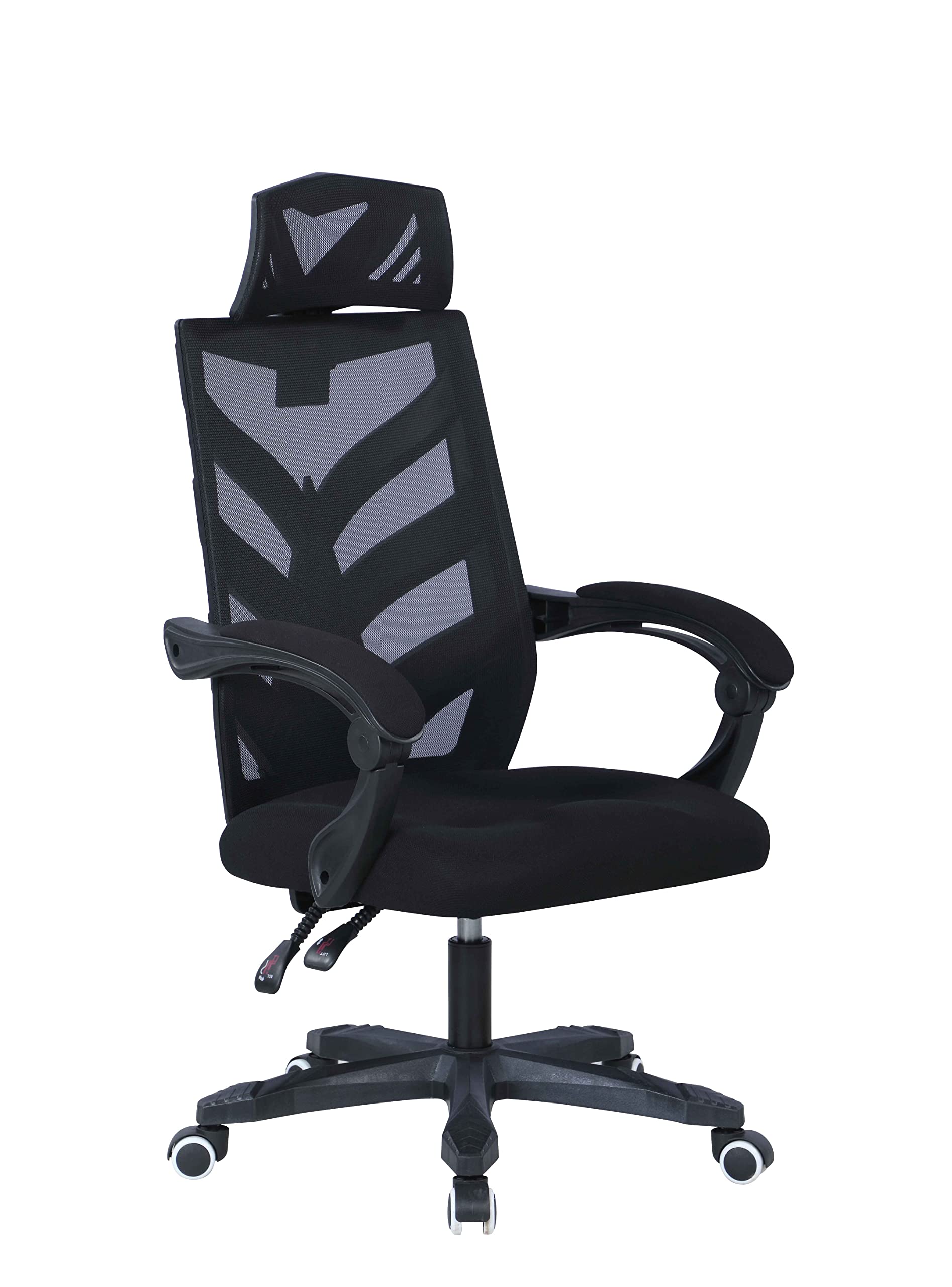 Ergonomic Reclining Office Chair with Adjustable Headrest & Padded Armrests - Perfect for Home Office, Gaming, and Workspace Comfort