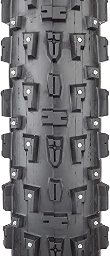 CST 26x4.0 Wide Black Wire Bead Studded Fat Tire for Toboggan - Winter Snow Biking & Off-Road Cycling - Perfect for Snowy Terrains and Mountain Trails