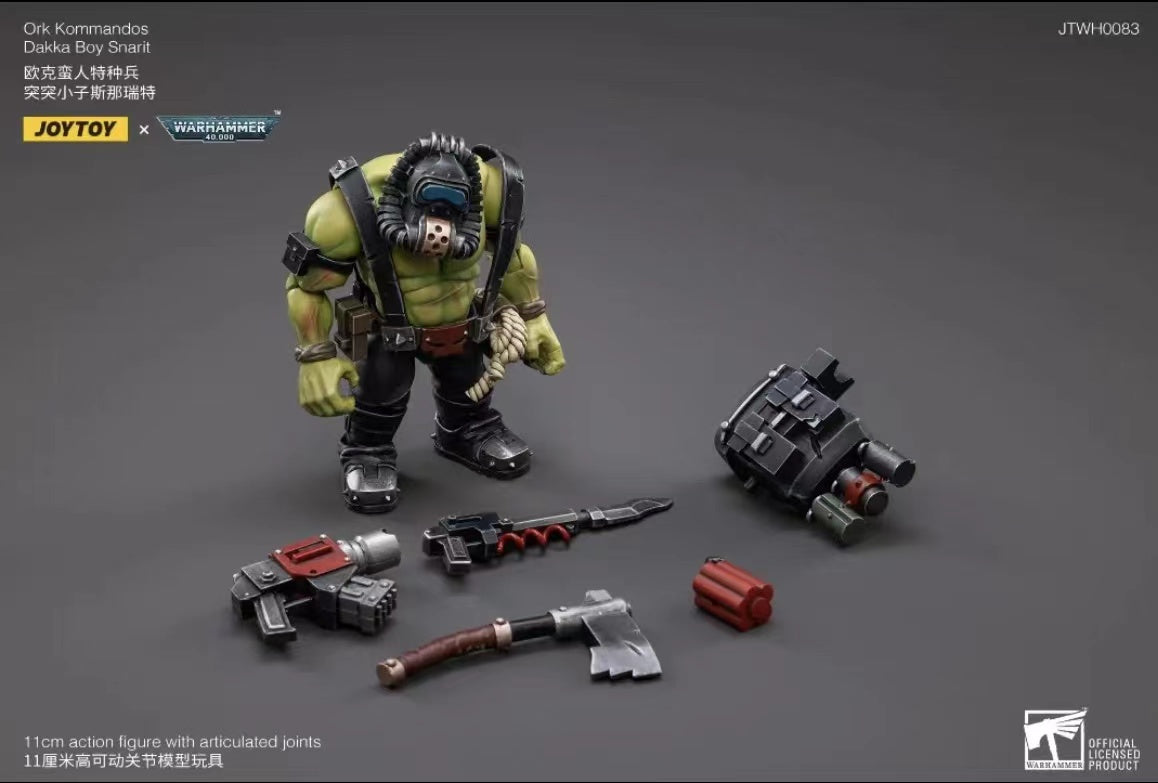 JOYTOY 1/18 Scale Warhammer 40K Ork Kommandos Action Figure - Highly Detailed Collectible Model for Tabletop Gaming & Display