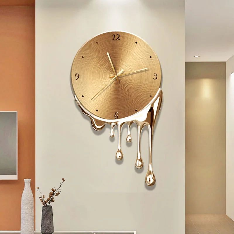Large Melted Wall Clock - Unique Dali-Inspired Home Decor for Living Room, Bedroom & Office | Modern Artistic Wall Art Gift