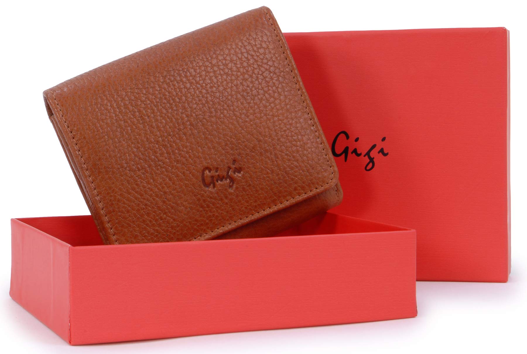 Gigi Women's Leather Purse with Gift Box - Medium Wallet & Coin Purse for Ladies - Giovanna 4285 Tan Handbag - Perfect for Everyday Use, Travel & Gifts