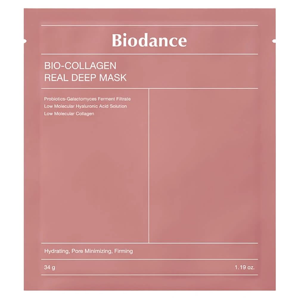 Premium Korean Bio-Collagen Face Mask - Hydrating Overnight Hydrogel Mask for Pore Minimizing & Elasticity Boosting (34g) | Made in Korea | Perfect for Nighttime Skincare & Spa Treatments