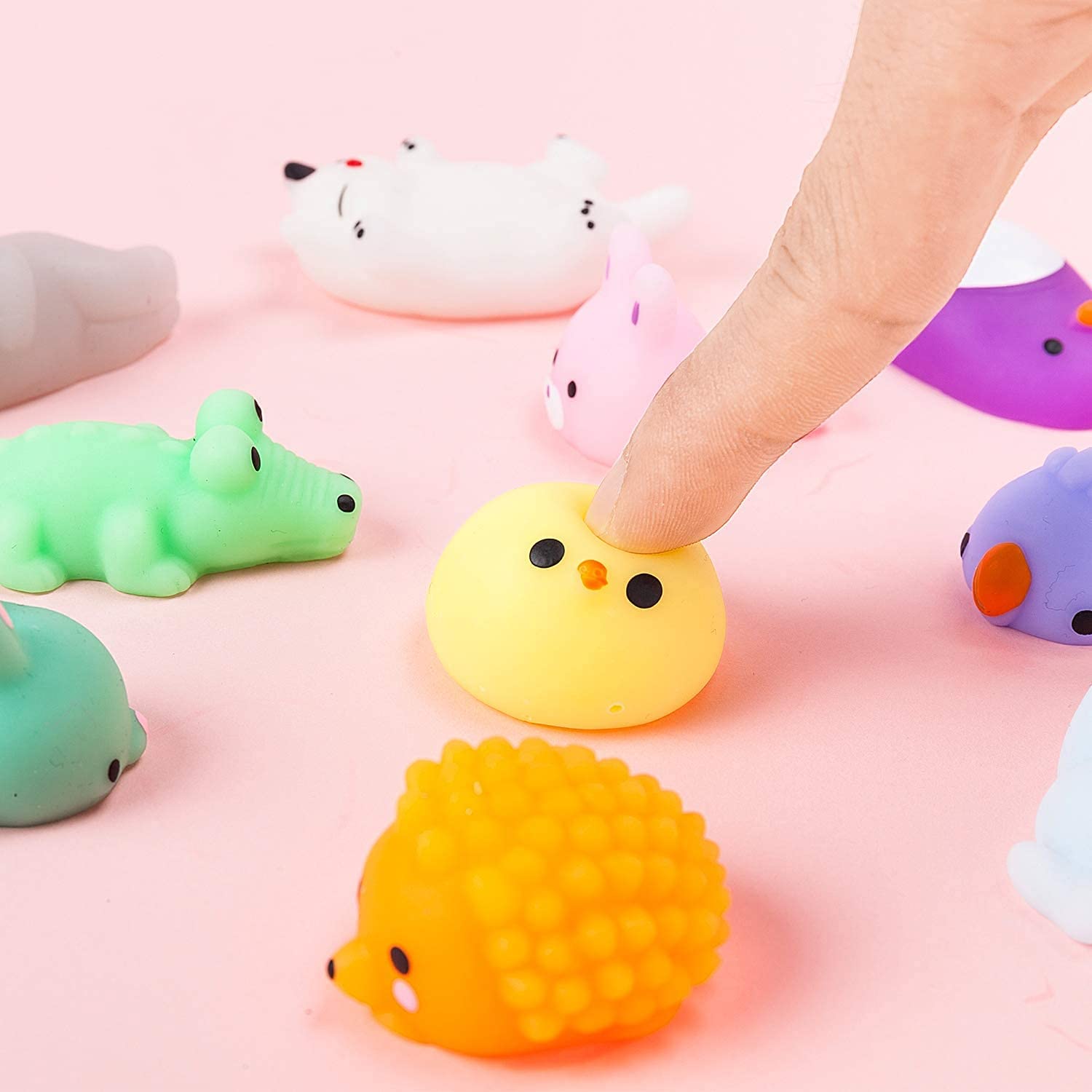 30 Pcs Mochi Squishy Toys - Kawaii Mini Stress Relief Toys for Kids, Easter Egg Stuffers, Party Favors, Classroom Prizes & Goodie Bag Fillers - Perfect for Birthday Parties, Easter Baskets, Treasure Boxes & Pinata Fillers