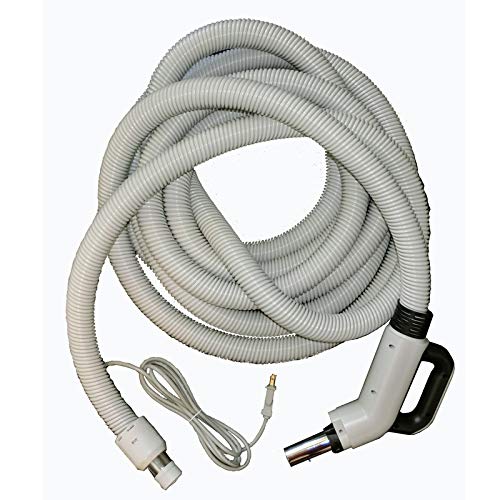 Beam 50 Foot Replacement Central Vacuum Hose with Pigtail - Durable & Flexible for Whole-House Cleaning - Perfect for Hardwood Floors, Carpets & Pet Hair Removal