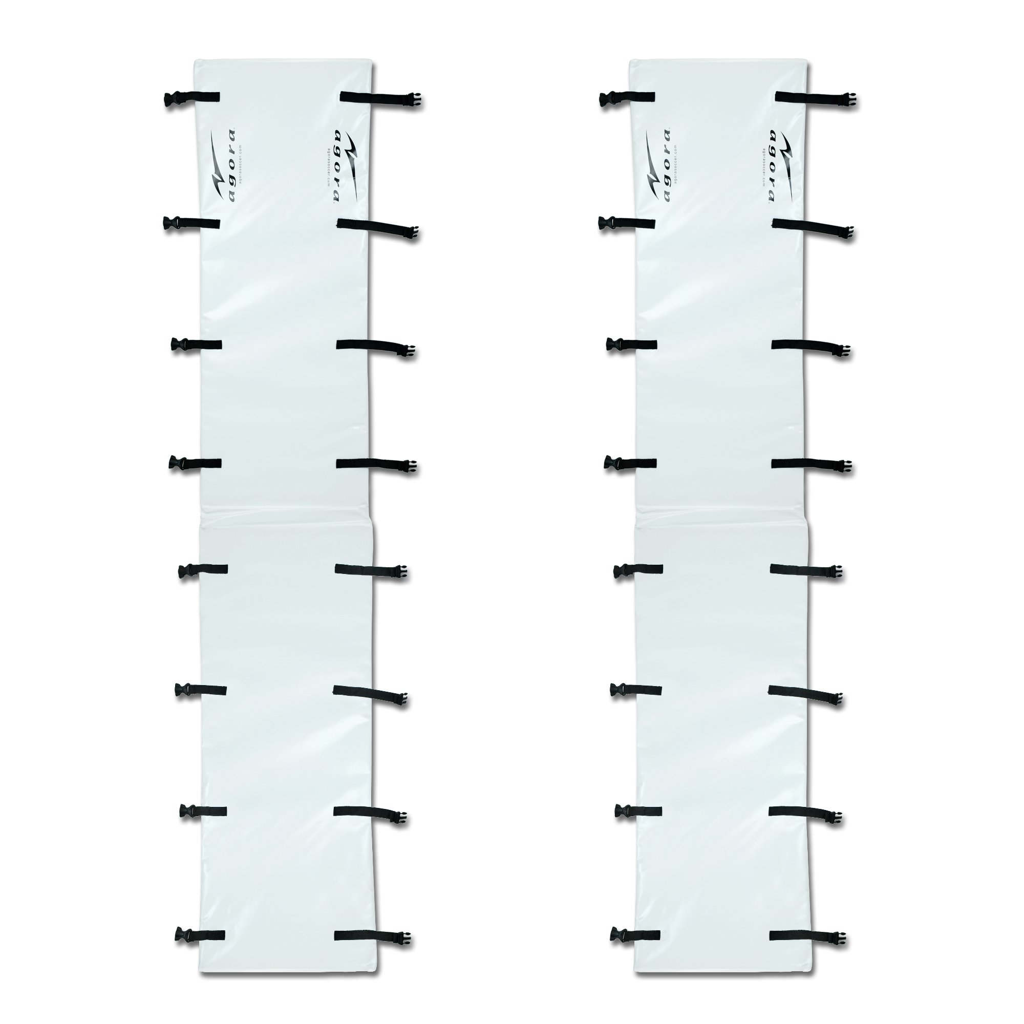 Agora Football Goal Post Pads - Set of 2 for Soccer Training and Game Protection - Perfect for Youth, High School, and Recreational Soccer Matches