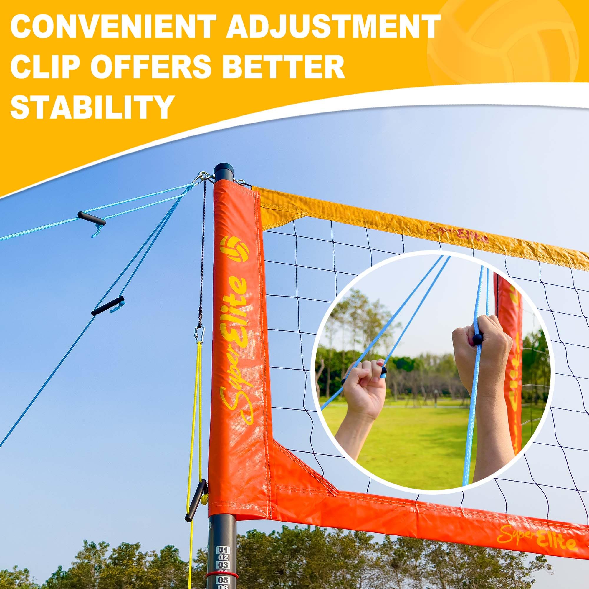Professional Heavy Duty Volleyball Net with Aluminum Poles for Backyard, Outdoor & Beach Games | Perfect for Backyard BBQs, Beach Parties & Sports Training
