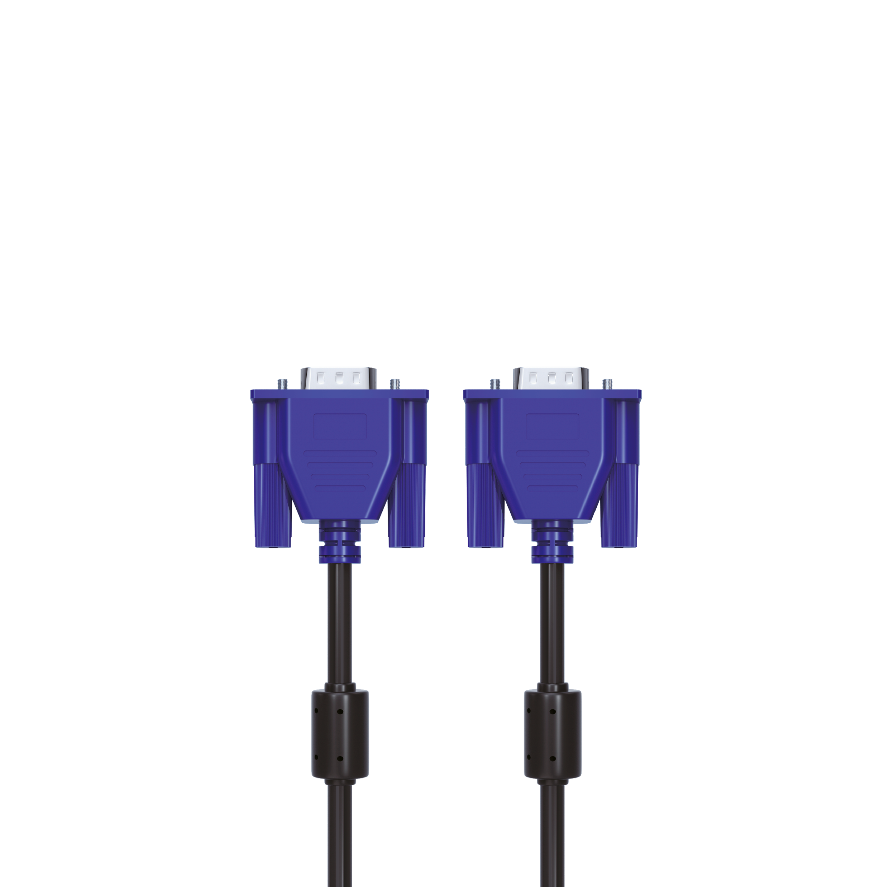 High-Speed VGA Cable 1.5m (5ft) - Gold-Plated Connectors for HD Video & Audio Transmission - Perfect for Monitors, Projectors, and Gaming PCs