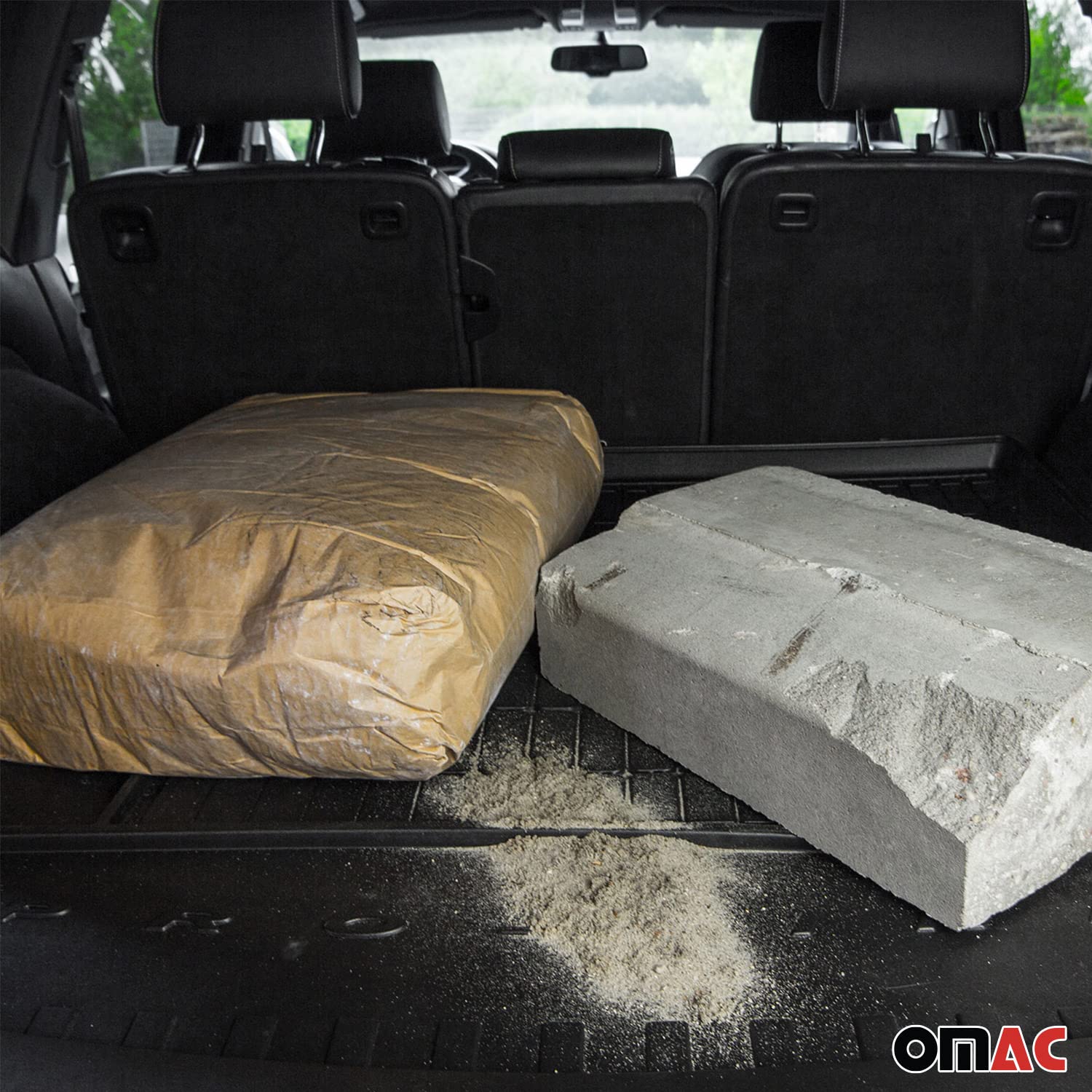 OMAC Premium Cargo Mats Liner for BMW 3 Series G20 Sedan 2019-2025 - Heavy Duty TPE Black Trunk Protector - Perfect for Road Trips, Groceries & Outdoor Adventures