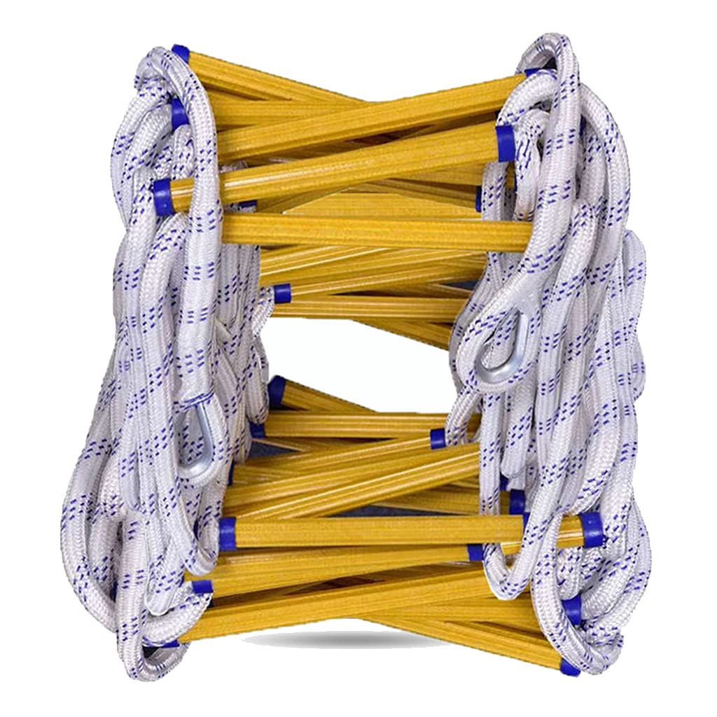 Fire Escape Rope Ladder - 16ft Emergency Ladder for Home, Fireproof & Durable with 1000lb Capacity - Perfect for Bedroom, Window, Apartment & House Fire Safety Escape