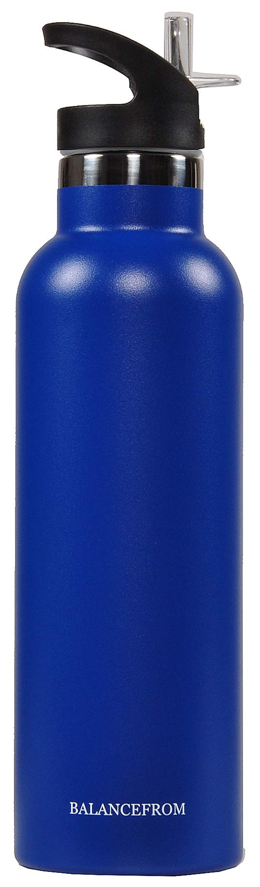 Signature Fitness Double-Wall Vacuum Insulated Stainless Steel Water Bottle - 3 Lids, 20oz/32oz, 12 Colors - Leakproof & Sweatproof for Gym, Hiking, Office & Travel