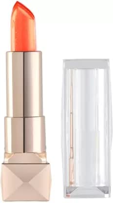 AGLEY Magic Color Changing Temperature Lipstick - Moisturizing Jelly Flower Lip Balm (Orange, 3.8g) for Daily Wear, Date Night & Special Occasions
