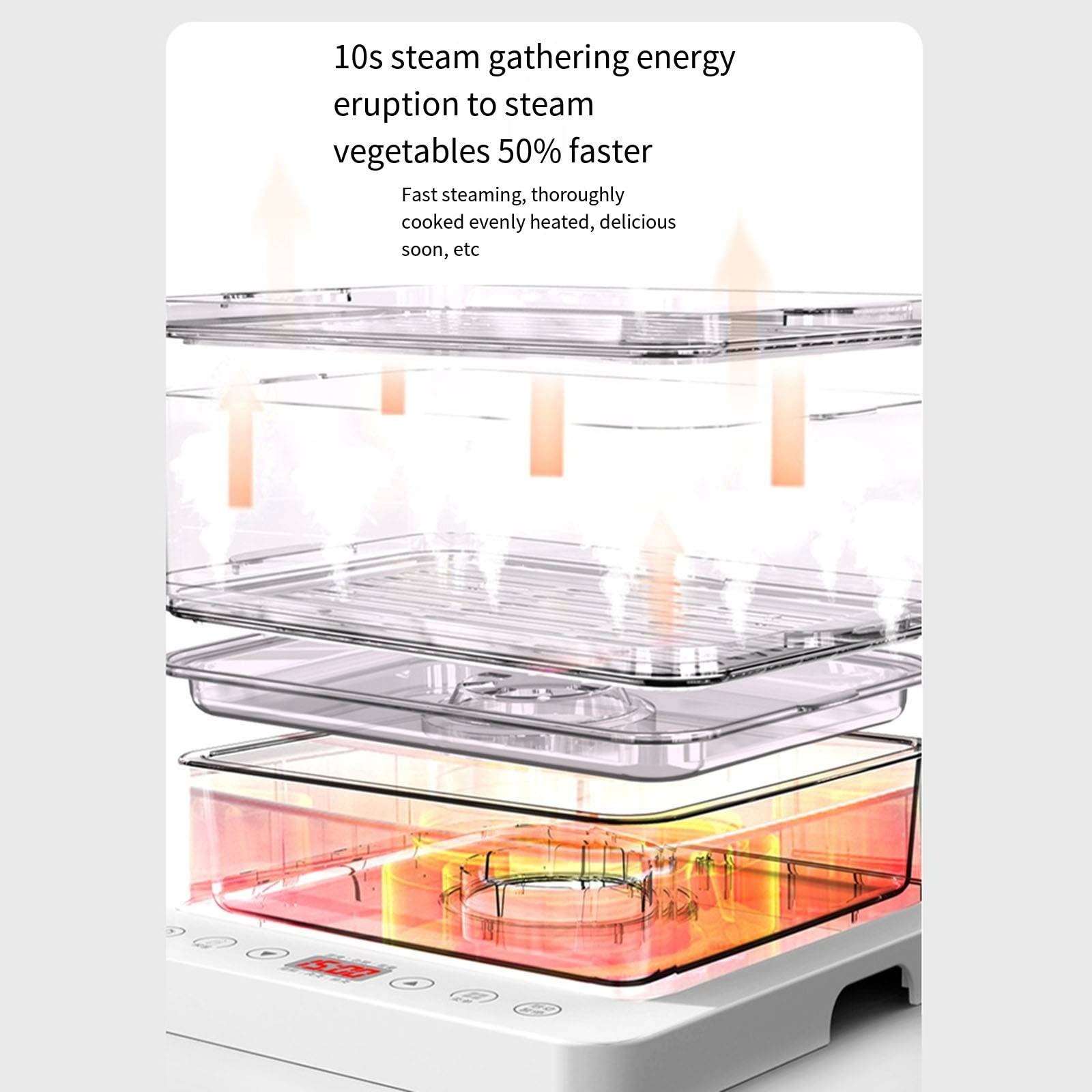 32L Large Capacity Stainless Steel Electric Steamer - 3-Tier Multi-Functional Automatic Food Steamer for Home & Restaurant Use - Perfect for Dumplings, Vegetables, Seafood & Meal Prep