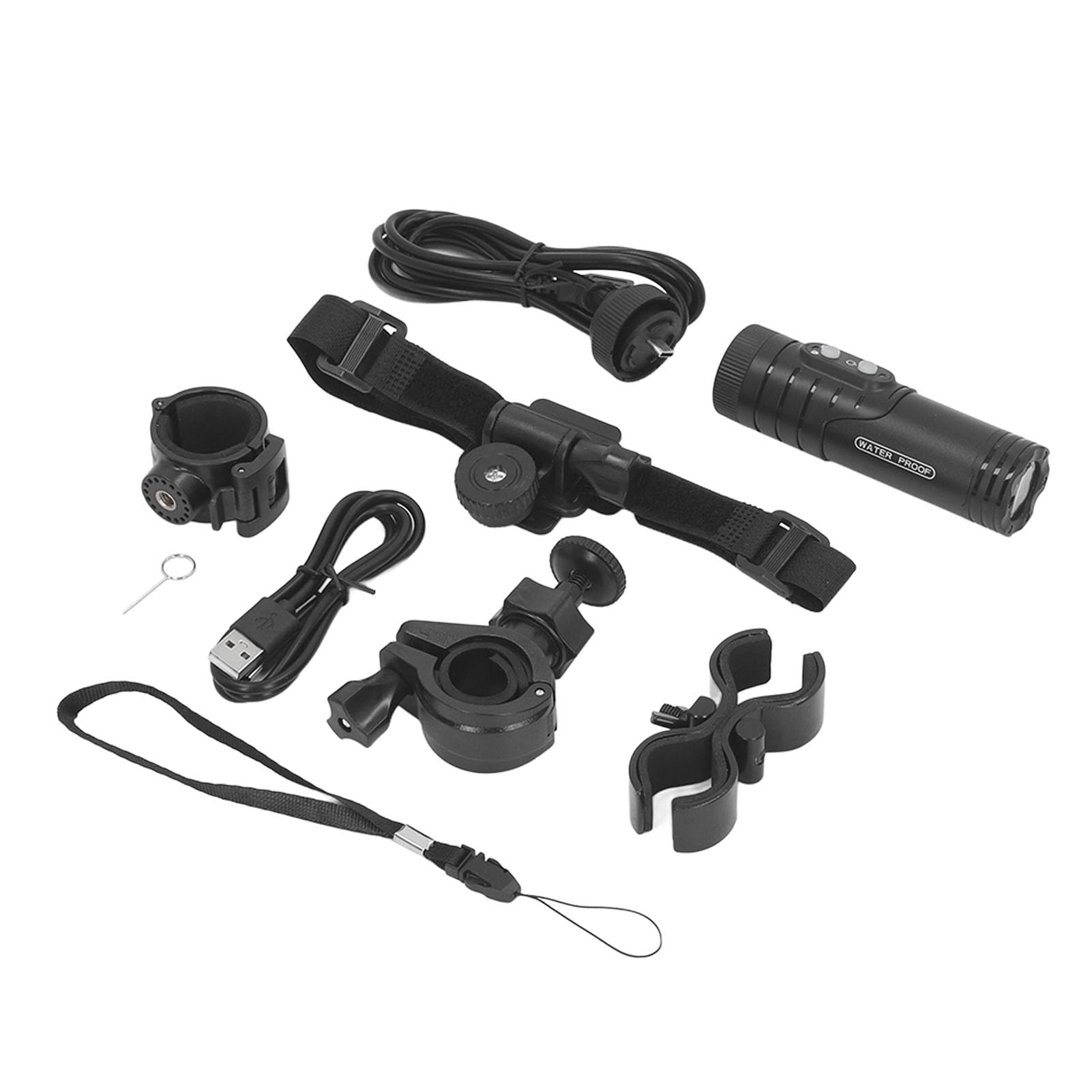 FOLOSAFENAR 1080p HD Sports Action Camera for Bicycle & Motorcycle - 120° Wide Angle Lens, 1600mAh Rechargeable Battery, Helmet Mount - Perfect for Cycling, Mountain Biking & Outdoor Adventures