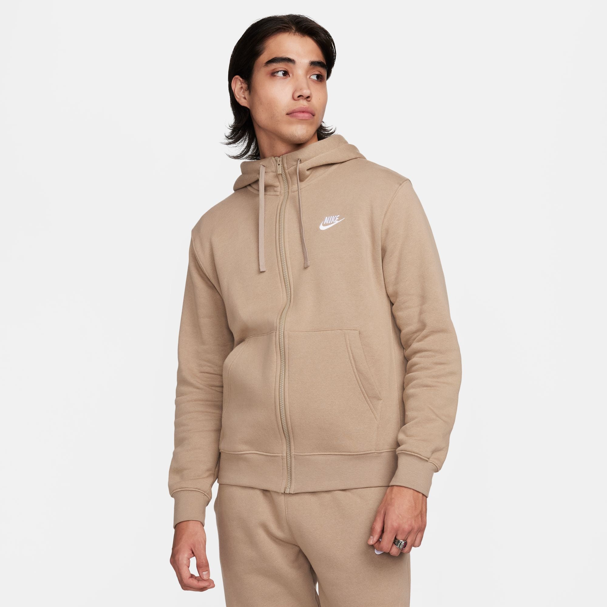 Men's Nike Full Zip Hoodie - Lightweight Fleece Jacket for Running, Gym & Casual Wear | Breathable & Comfortable Athletic Sweatshirt for Men