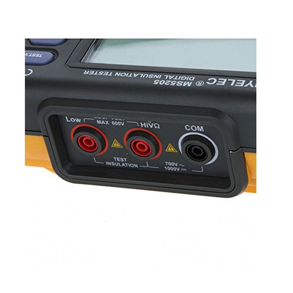 PM5205 Digital Insulation Tester - 1000V Resistance Meter & Megohmmeter with Auto Power Off - Perfect for Electricians, HVAC Technicians, and Industrial Maintenance