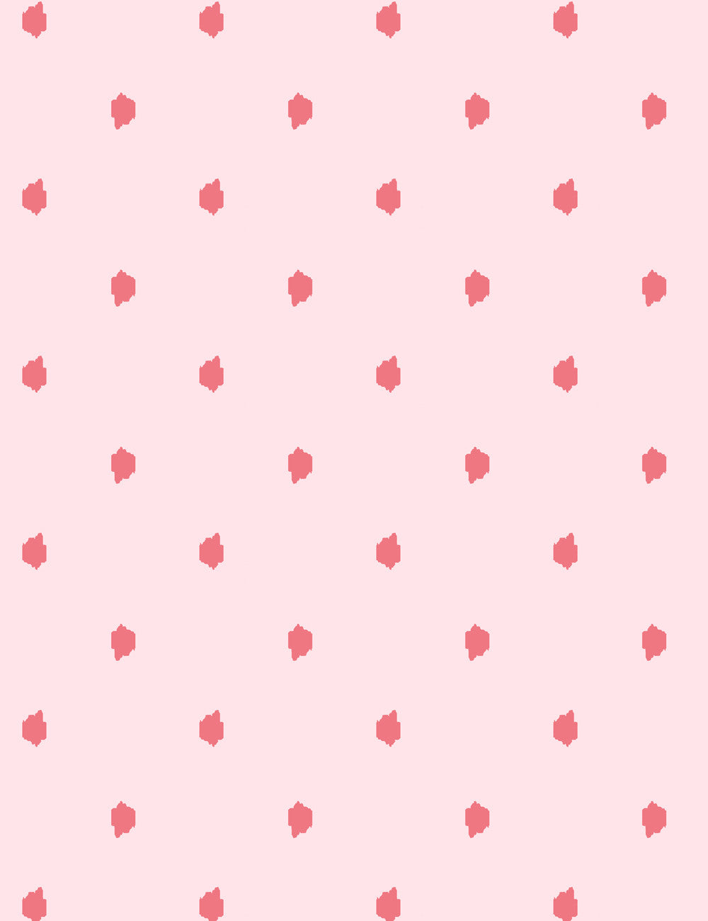 Wallshoppe Medina Dot Wallpaper - Piggybank & Hot Tamale Color Options | Modern Peel & Stick Wallpaper for Nursery, Bedroom, or Home Office Decor