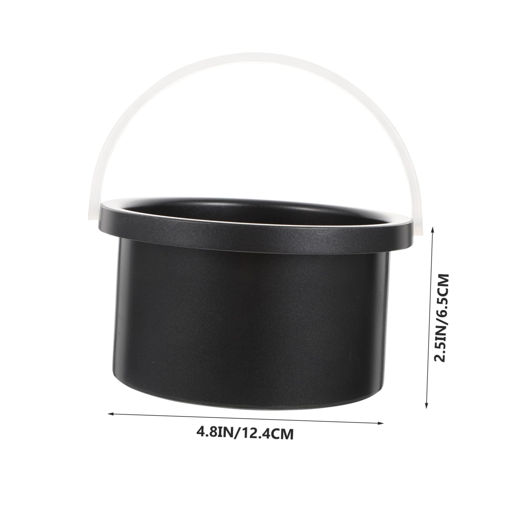 FRCOLOR 2 Pack Wax Melting Pot Set - Aluminum Wax Tin Containers for Hair Removal, Wax Warmer Heater, Bean Melting Bowl, Black Waxing Pan - Perfect for Salon, Spa & At-Home Hair Removal Treatments