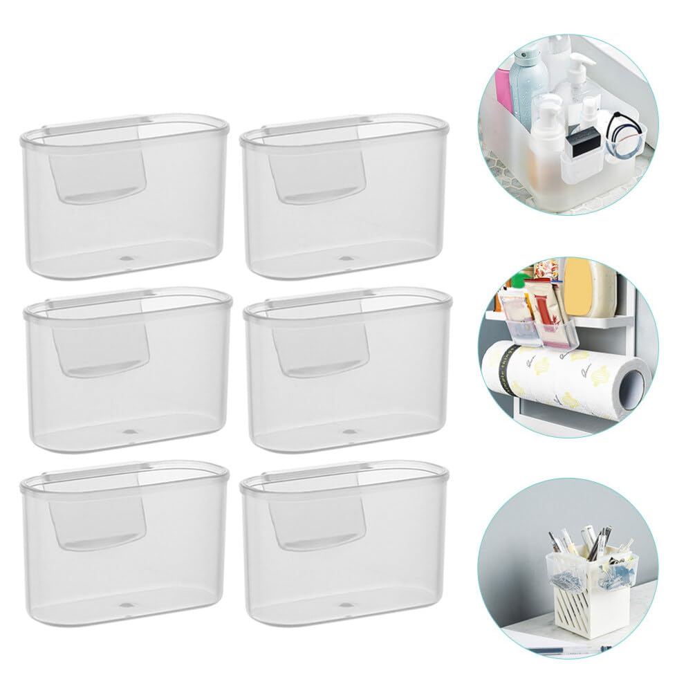 Cabilock 6-Piece Refrigerator Side Storage Box Set - Freezer Organizer, Mini Fridge Organizer & Kitchen Storage Containers - Hanging Door Bins for Sauces, Condiments & Small Items - Perfect for Refrigerator, Freezer & Pantry Organization
