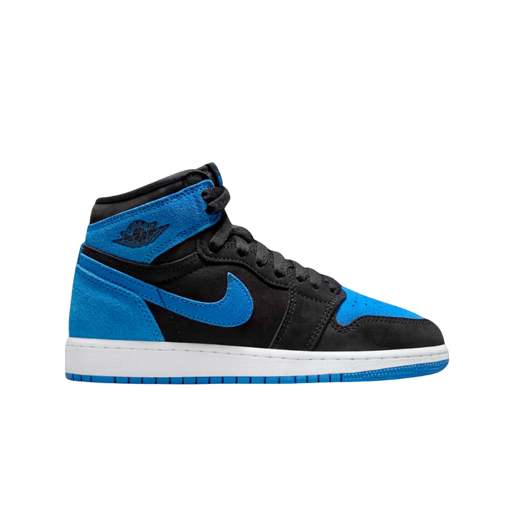 Air Jordan 1 Retro High GS Royal Reimagined Sneakers - Black, Royal Blue & White Basketball Shoes for Kids | Perfect for School, Sports & Street Fashion