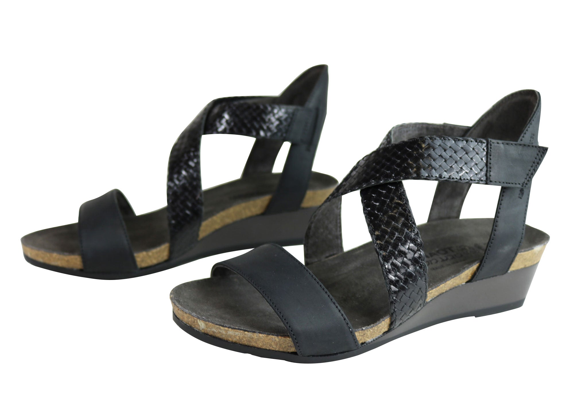 Naot Cupid Women's Leather Comfort Cushioned Supportive Wedge Sandals - Stylish & Orthopedic Footwear for Walking, Travel & Summer Outfits