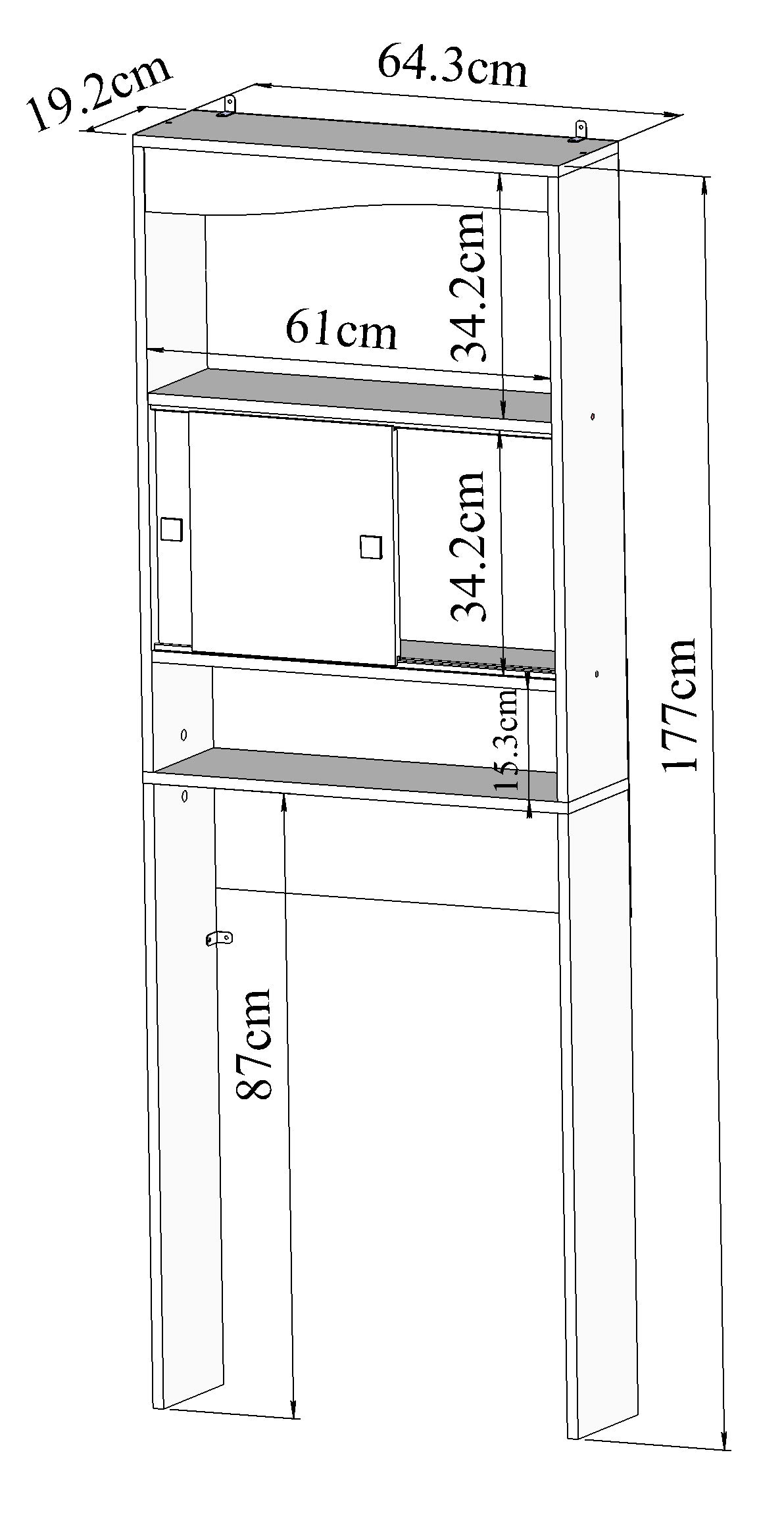 White Bathroom Cabinet with Mirror - Wall Mounted Storage Organizer for Bathroom, Vanity, and Makeup Essentials | Perfect for Small Spaces, Apartments, and Modern Home Decor
