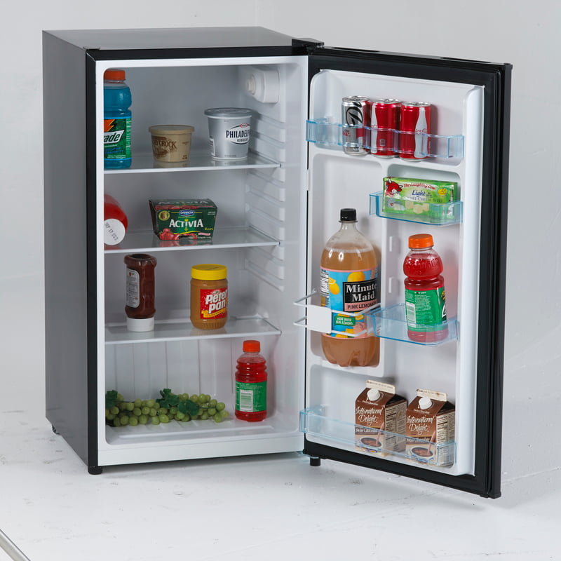 Avanti AR321BB 3.2 Cu. Ft. Compact Refrigerator - Energy Efficient Mini Fridge for Dorm, Office, or Apartment - Countertop All Refrigerator with Adjustable Shelves