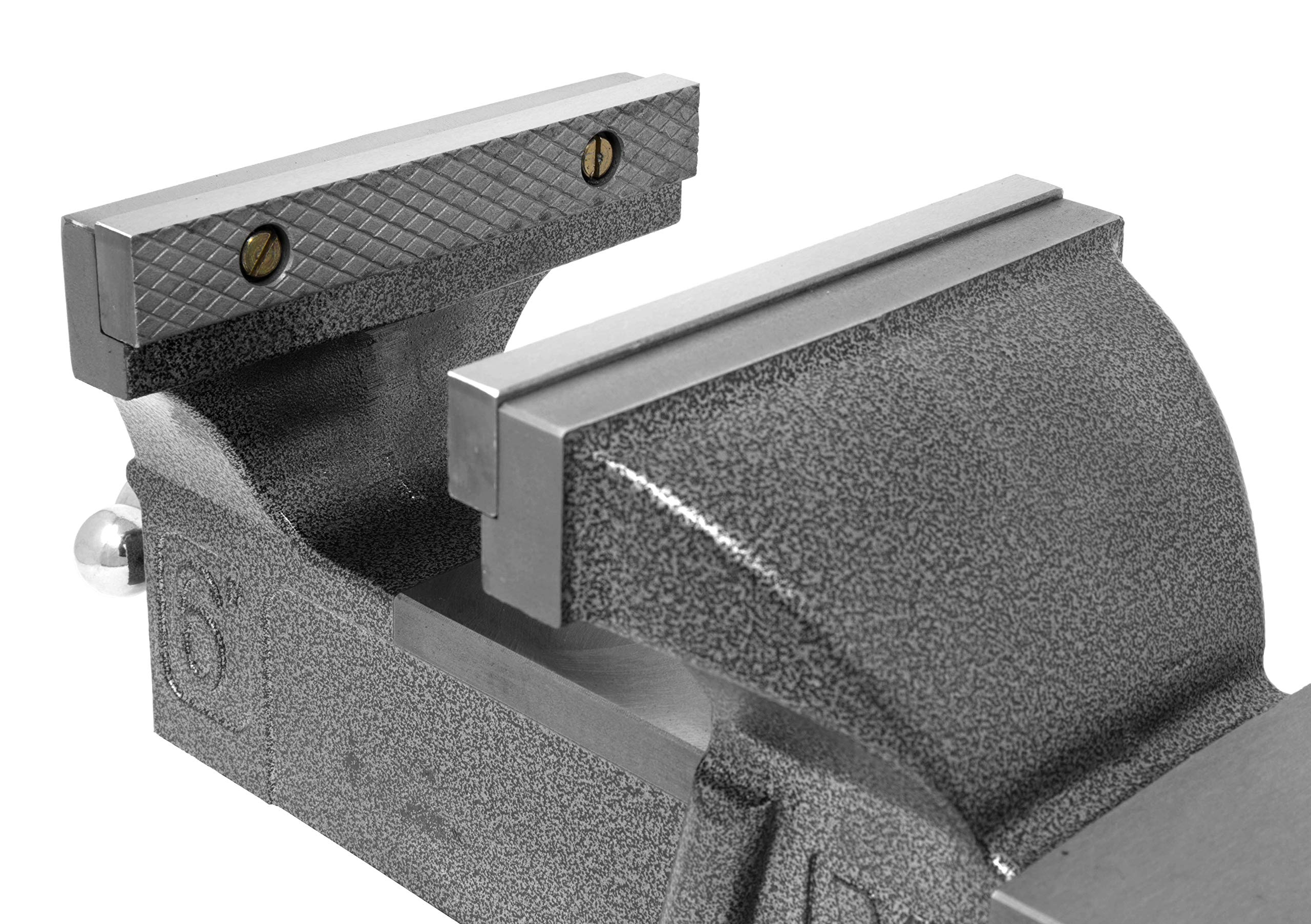 WEN BV456 6-Inch Cast Iron Bench Vise with Swivel Base - Heavy Duty Workbench Clamp for Woodworking, Metalworking & DIY Projects