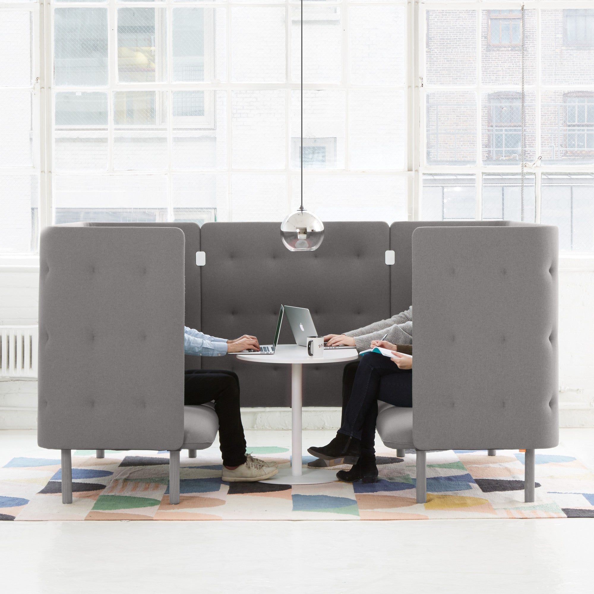 QT Privacy Lounge Sofa Booth - Comfortable Secluded Seating for Home, Office & Waiting Areas - Perfect for Relaxation, Reading & Private Conversations