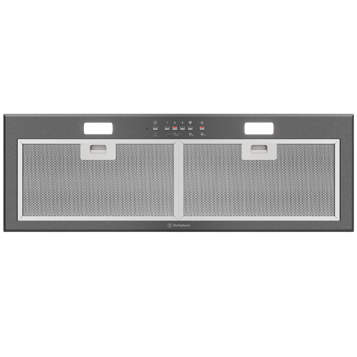 Westinghouse 86cm Integrated Undermount Range Hood with Hob2Hood in Dark Stainless Steel - WRI825BC | Modern Kitchen Ventilation for Smoke & Odor Removal | Perfect for Home Chefs & Open-Plan Living Spaces