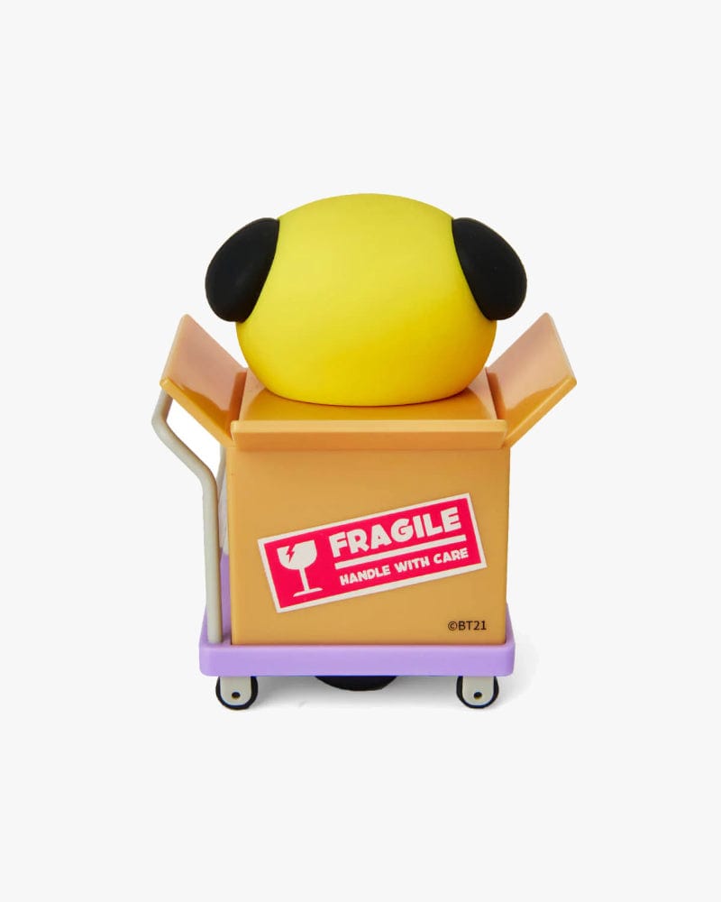 BT21 CHIMMY Mini Privacy Rolling Stamp - Self-Inking Address Stamp for Mail, Envelopes & Packages - Perfect for Home & Office Use