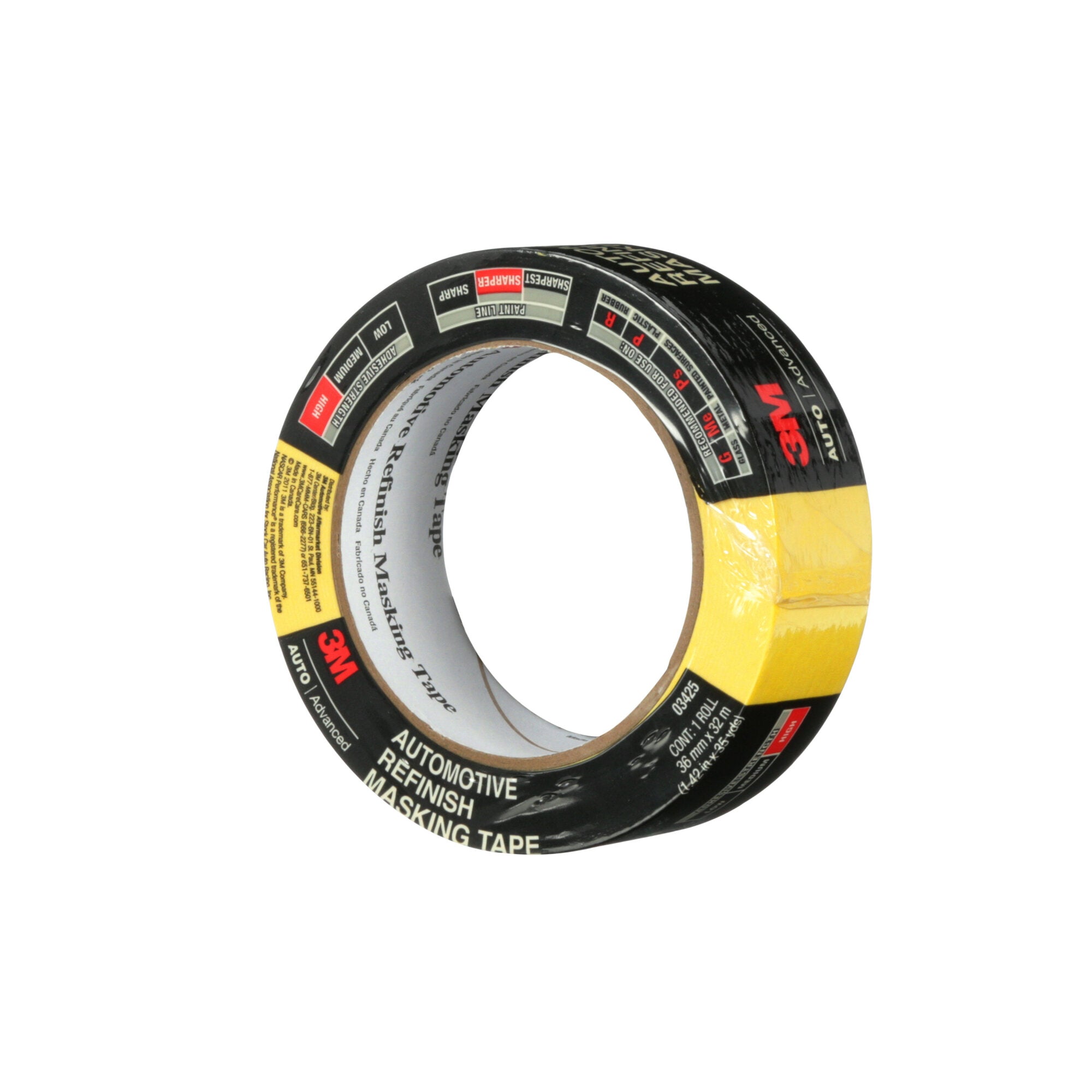 3M Automotive Refinish Masking Tape 03425 - 36mm x 32m (1.4