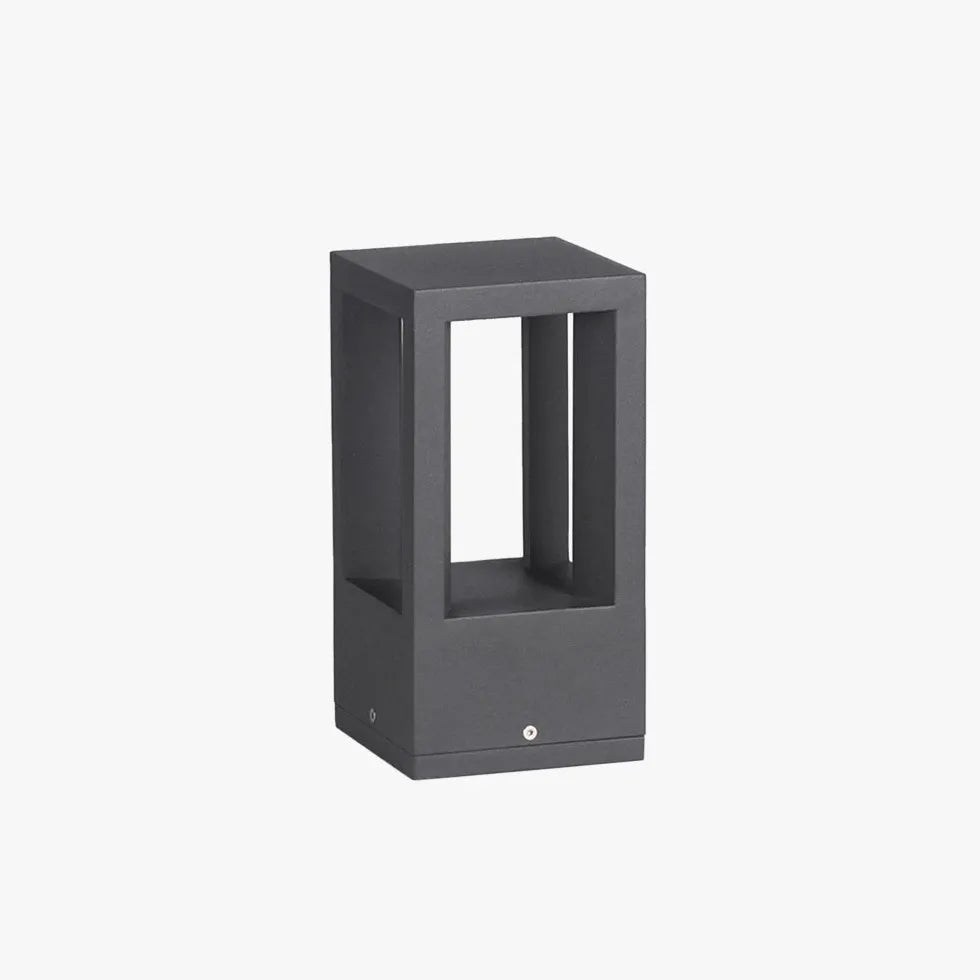 Modern Rectangular Sensor-Activated Garden Bollard Lights - Outdoor Pathway & Landscape Lighting for Patios, Walkways, and Driveways