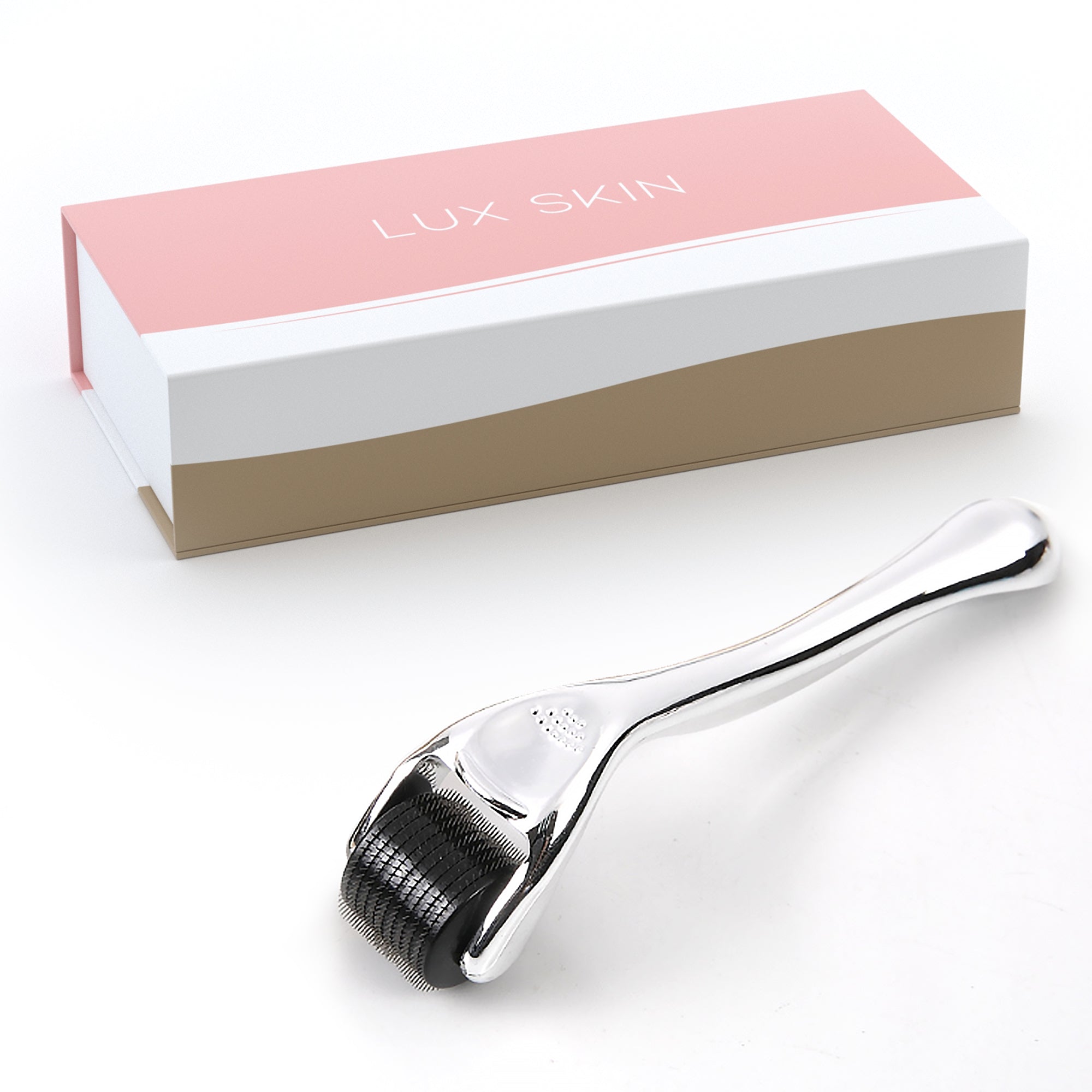 LUX SKIN® Microneedle Derma Roller for Face - 0.25mm 540 Titanium Needles, Anti-Aging & Skin Rejuvenation Tool | At-Home Micro Needling for Wrinkles, Acne Scars & Hair Growth | Perfect for Skincare Routine & DIY Facial Treatments
