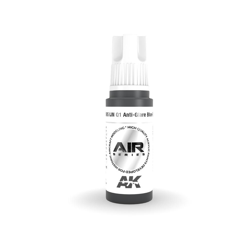 AK Interactive AK11895 Air Series IJN Q1 Anti-Glare Blue Black Acrylic Paint - 17ml Bottle (3rd Gen) for Scale Model Building & Military Miniatures