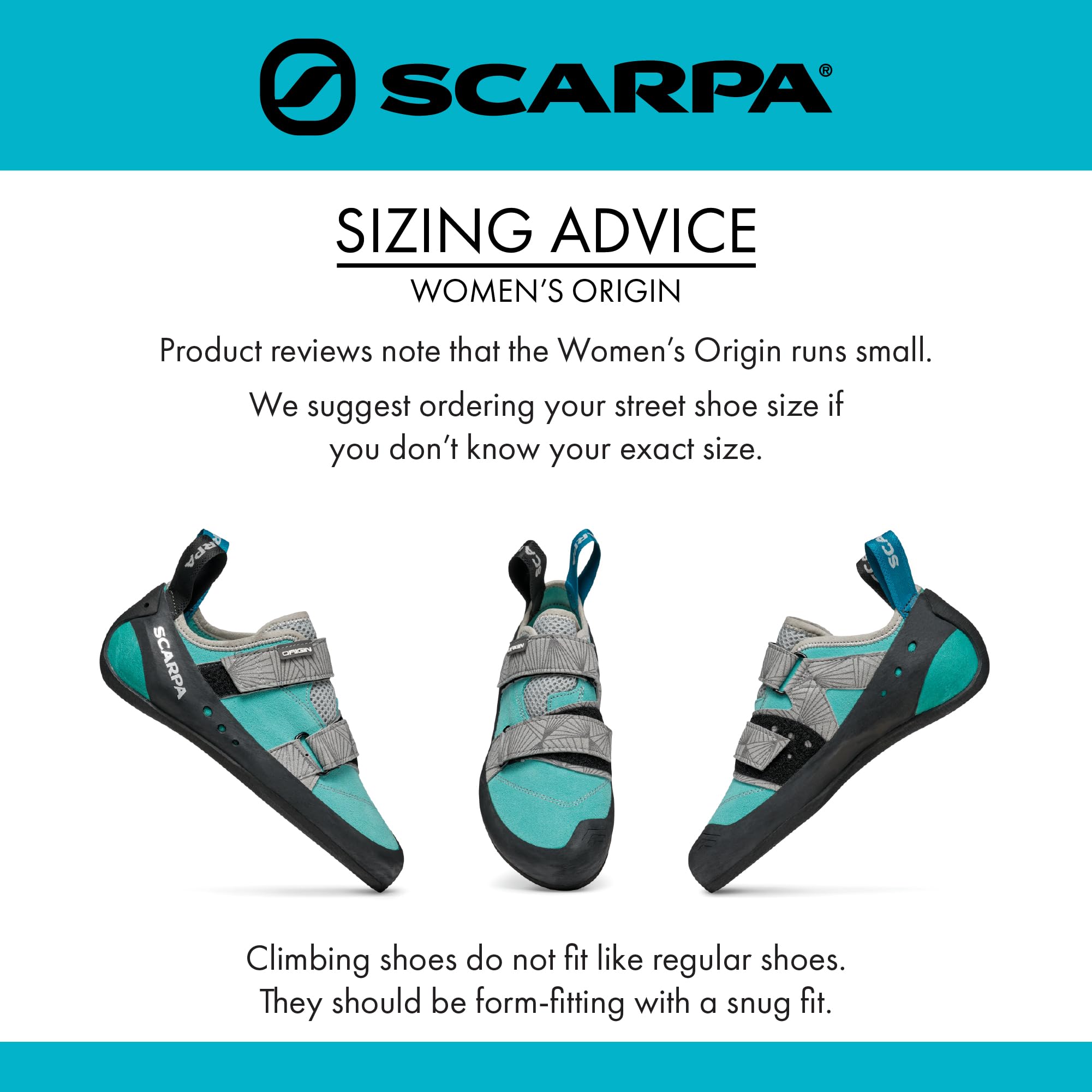 SCARPA Women's Origin Rock Climbing Shoes - Low-Volume Fit for Gym & Sport Climbing | Perfect for Indoor Climbing & Bouldering | Lightweight & Comfortable for Women Climbers