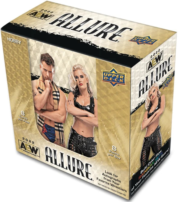 Upper Deck AEW Wrestling 2022 Allure Trading Cards - 1 Pack | Collectible Cards for Wrestling Fans & Card Game Enthusiasts | Perfect for Trading, Collecting & Display
