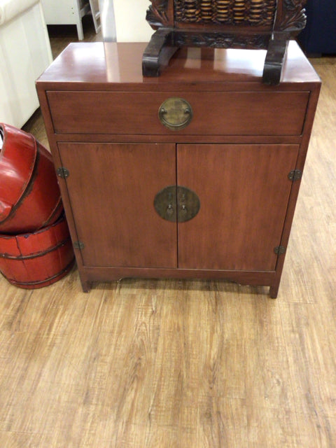 Antique Asian Wooden Chest with Single Drawer - Perfect for Bedroom Storage, Living Room Decor & Vintage Home Furnishing