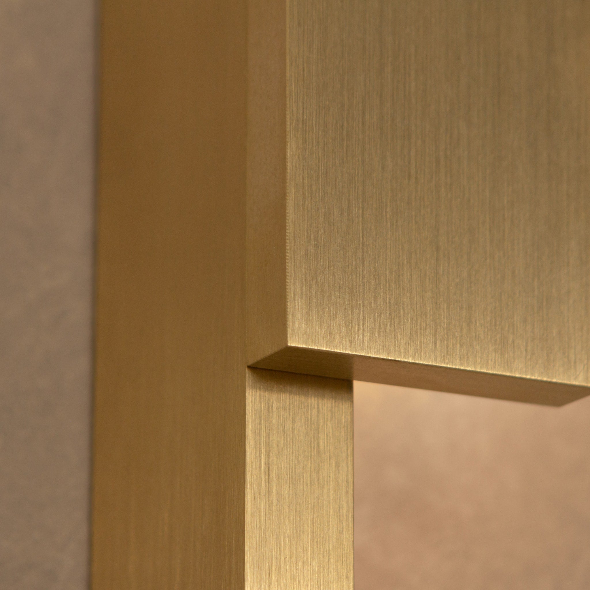 **Bloc Wall Sconce by Ben Tovim Design - Right Side Brushed Brass Finish | Modern Wall Lighting for Living Room, Bedroom & Hallway**