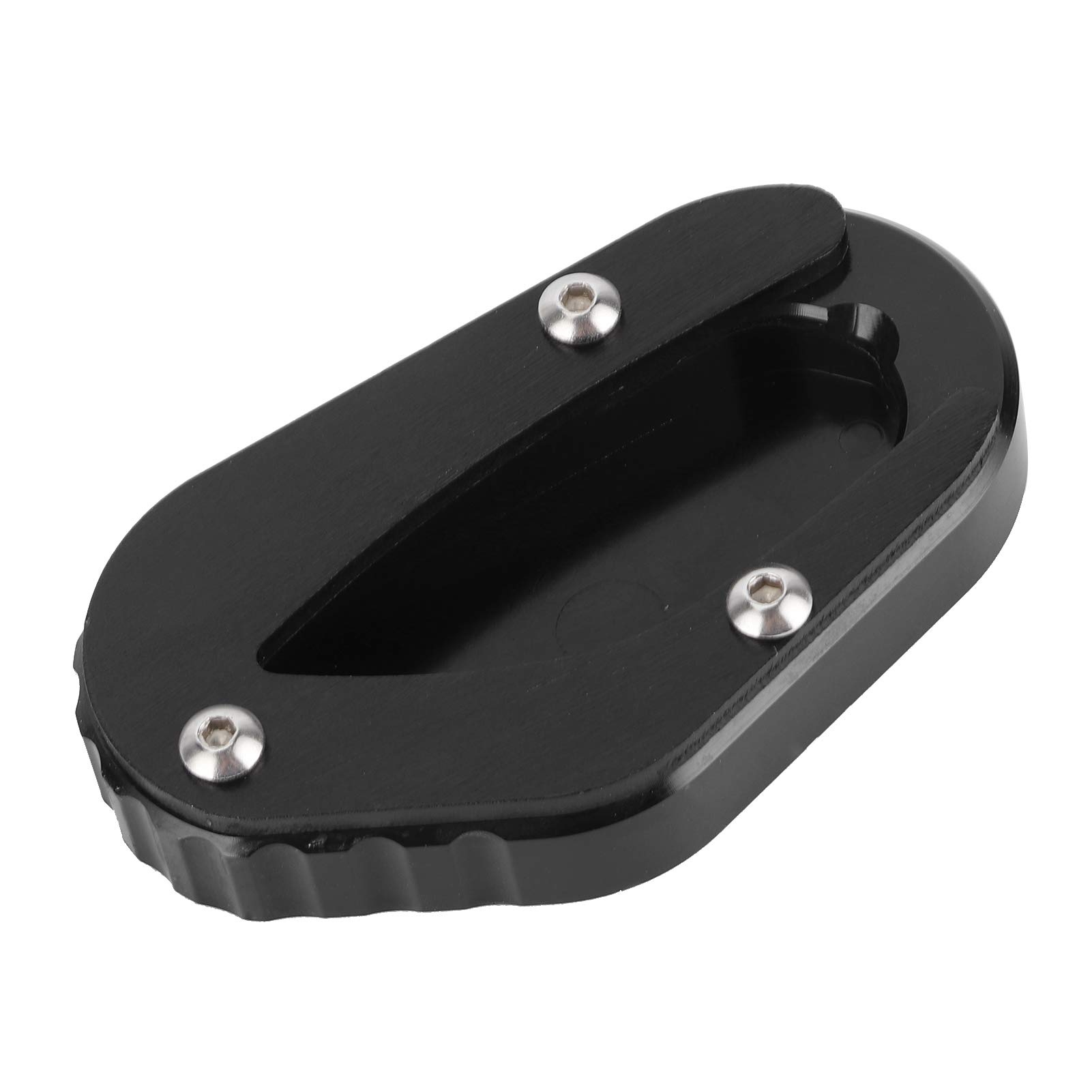 **Acouto Motorcycle Side Stand Pad for Triumph T100 (2018-2020) & T120 (2016-2020) - Kickstand Extender Foot, Side Stand Support Plate (Black) - Prevent Sinking on Soft Ground, Ideal for Parking on Grass, Sand, or Gravel**