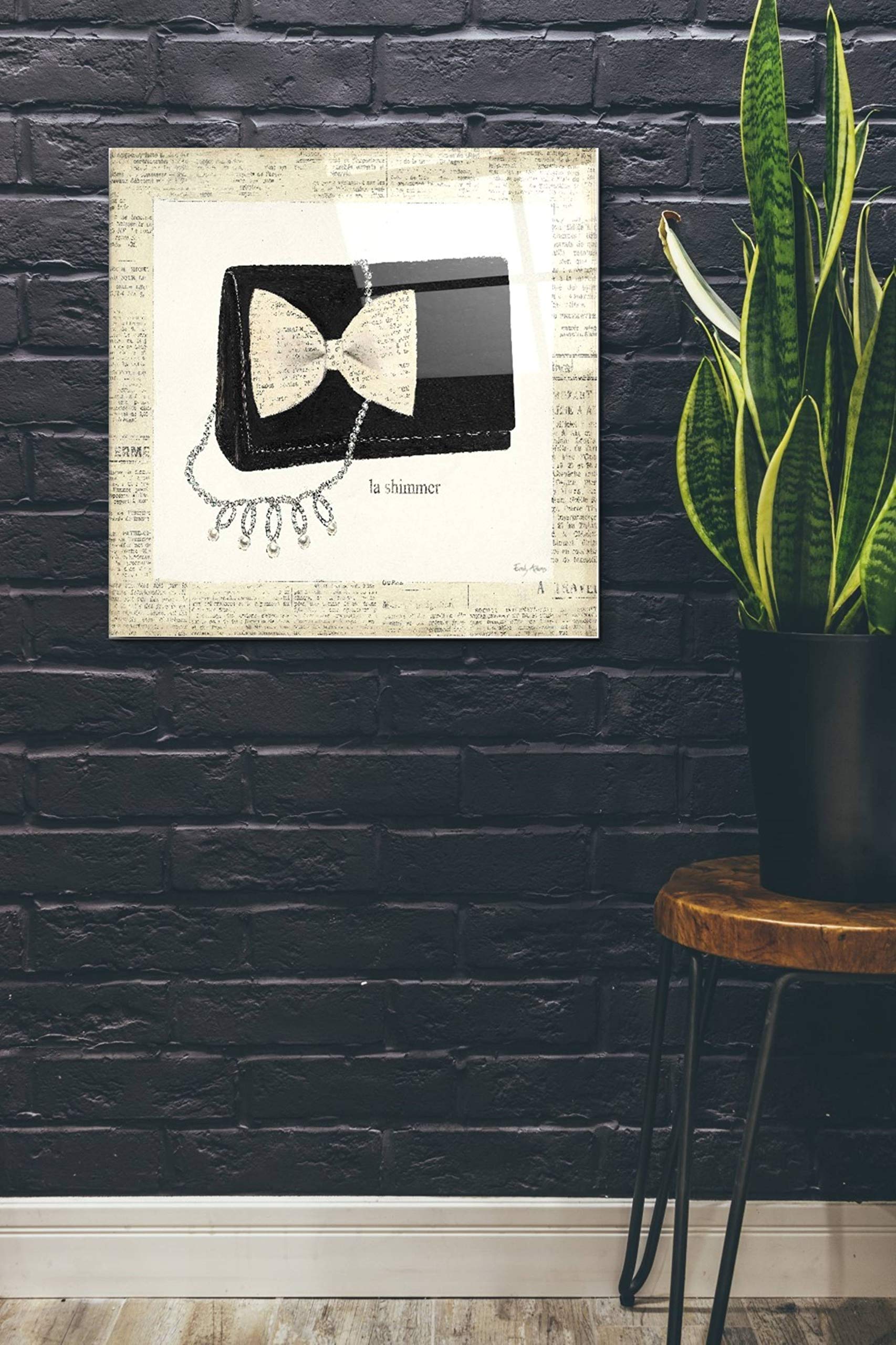 Epic Art 'From Emilys Closet III' by Emily Adams - 24x24 Inch Acrylic Glass Wall Decor - Modern Abstract Painting for Living Room, Bedroom & Office Decor