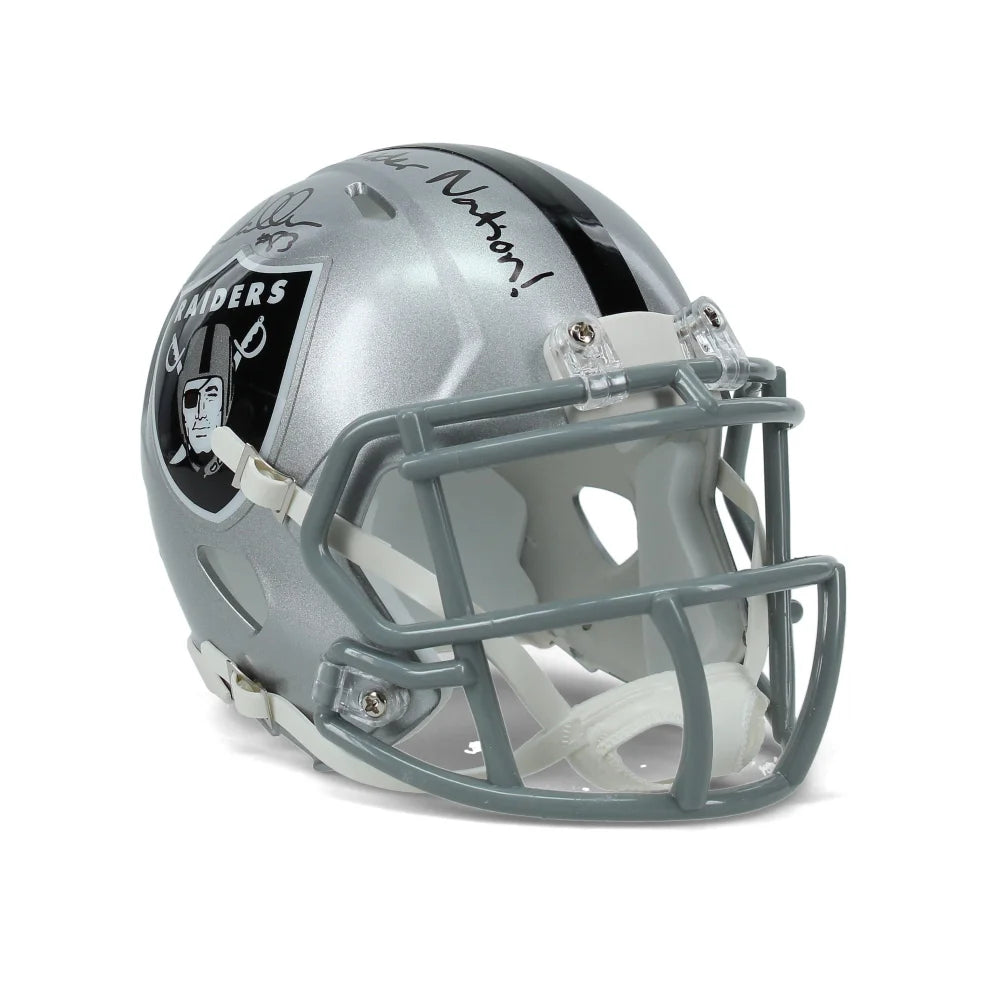 Darren Waller Autographed Las Vegas Raiders Mini Helmet with 