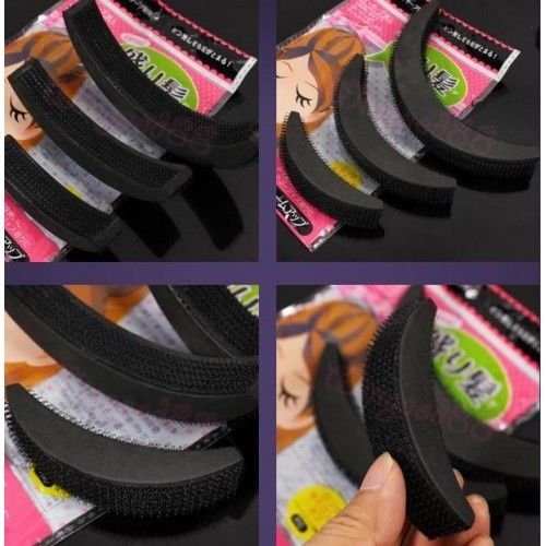RITZPRIME Black Hair Volumizing Base Foam Bumpits - Imported Hair Styling Accessory for Fashionable Volume & Lift | Perfect for Weddings, Parties & Everyday Hairstyles
