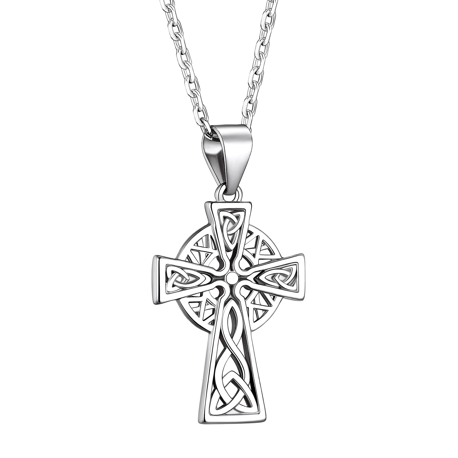 Celtic Love Knot Necklace for Women - 925 Sterling Silver Irish Jewelry for Good Luck & Gifts