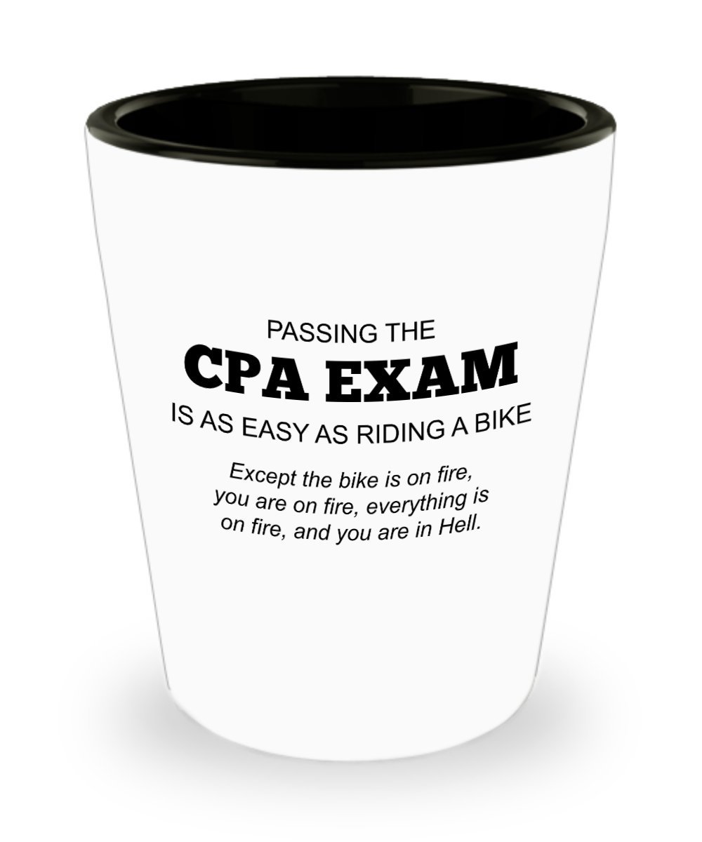 Certified Public Accountant Shot Glass - Perfect CPA Exam Gift for Graduation & Office Parties | Funny Accounting Gift Idea