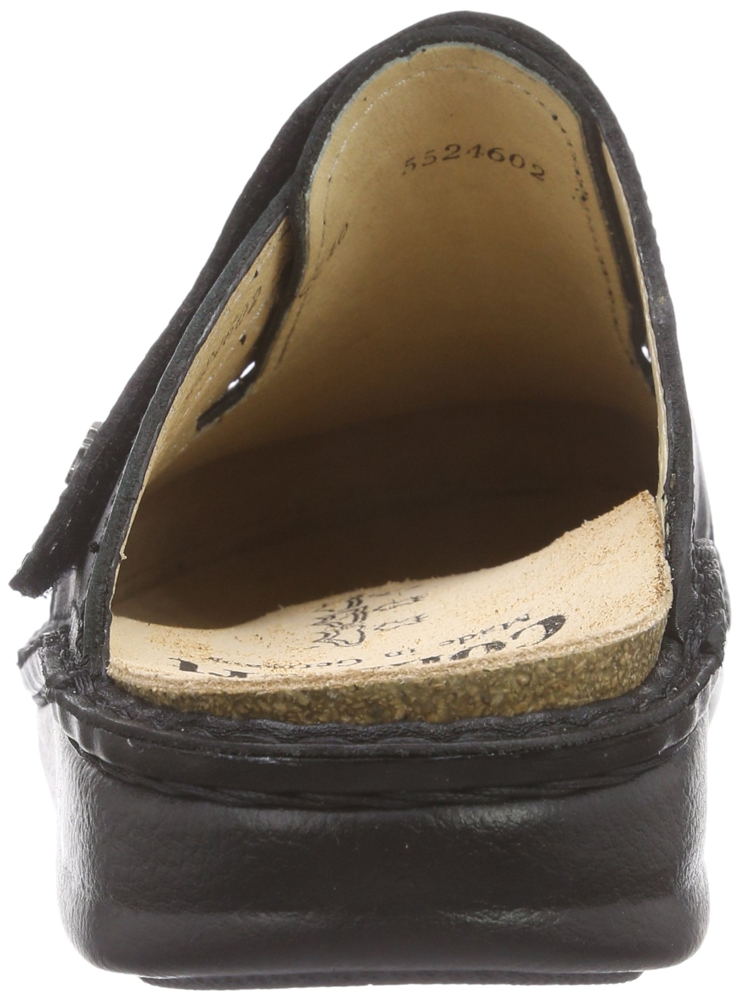 Finn Comfort Men's Clogs - Comfortable Slip-On Shoes for Men, Black, Size 7.5 US - Perfect for Indoor, Outdoor, and Casual Wear