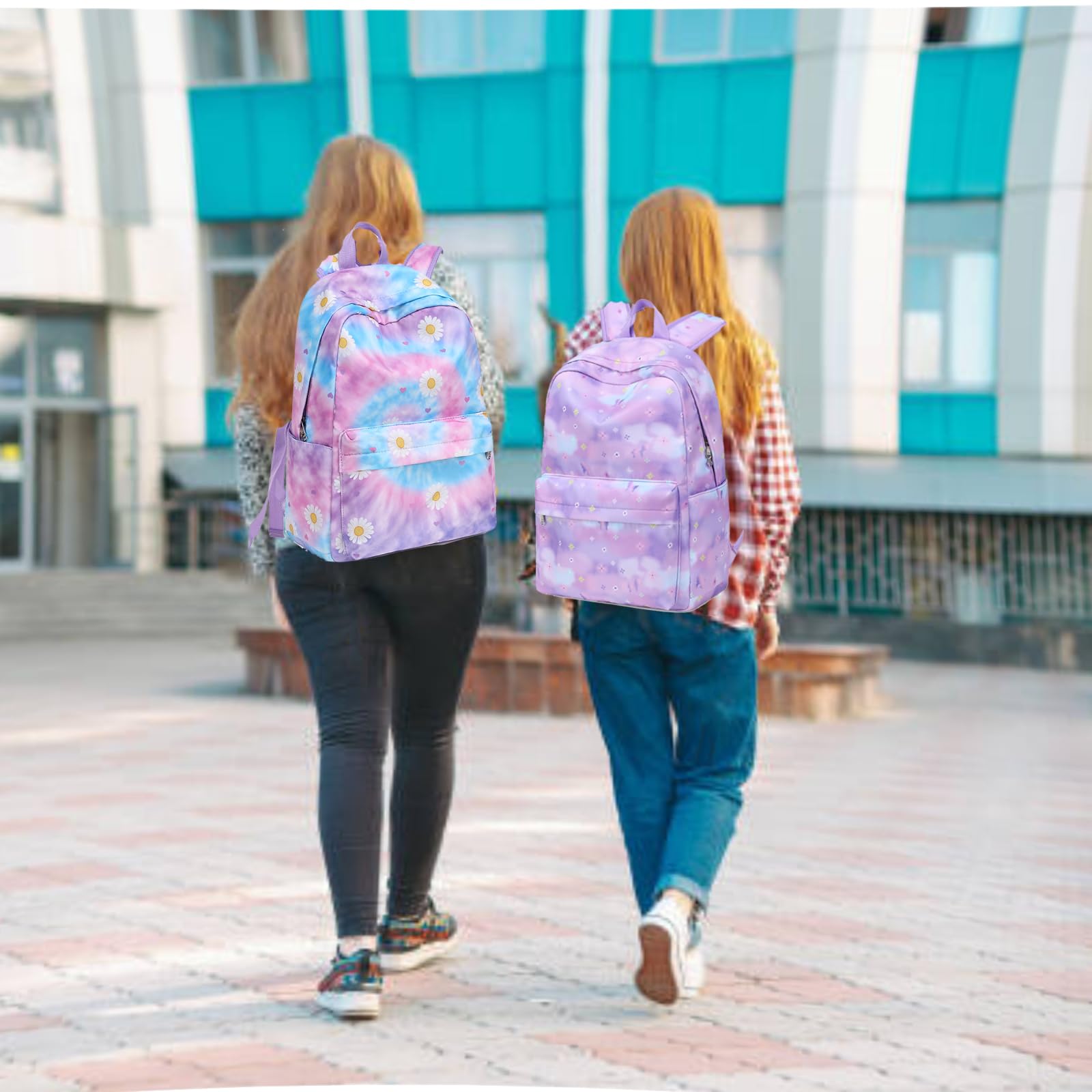 Girls Backpack with Lunch Box - School Bookbag for Teens, Perfect for School & Travel
