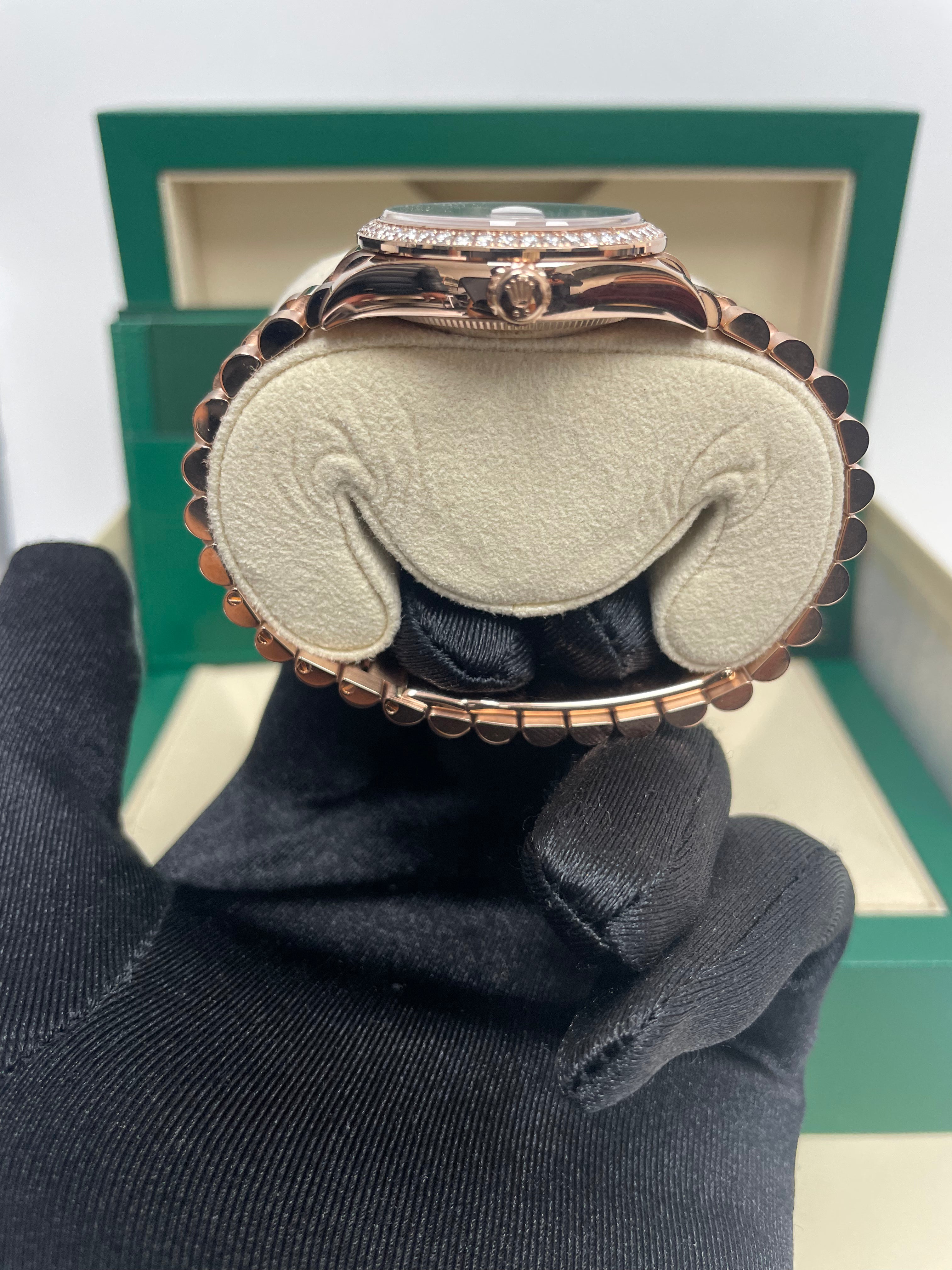 Luxury Rolex Everose Gold Datejust 31 Watch with Diamond Bezel & Rhodium Diamond Dial - President Bracelet (Ref 278285RBR) | Perfect for Special Occasions, Gifts & Investment