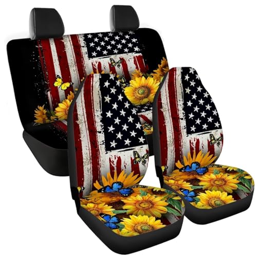 American Flag Sunflower